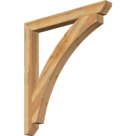 Thorton Slat Rough Sawn Bracket, Western Red Cedar, 4W X 40D X 44H